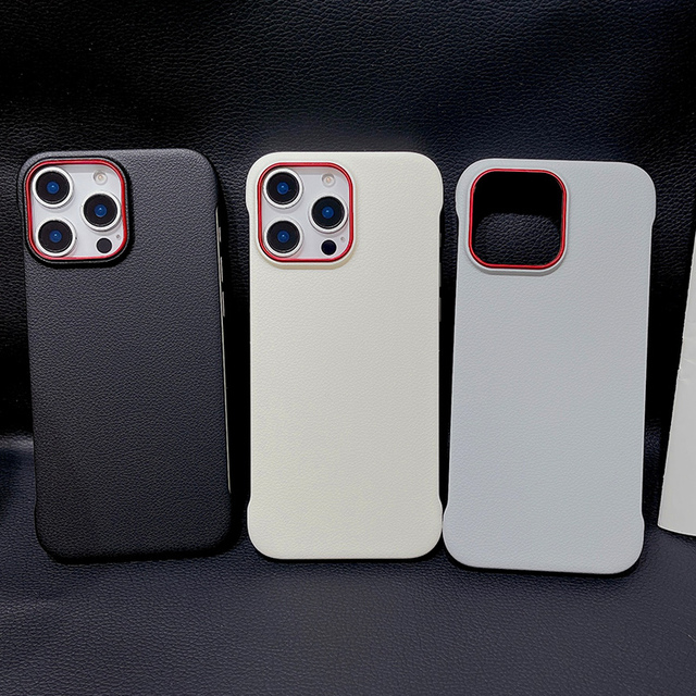 Ultra Thin Borderless Phone Case for iPhone 15 Pro Max 16 Pro 13 14 Pro 12 11 17 Air Lightweight Business Phone Case