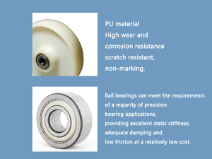 <span class=keywords><strong>Roulette</strong></span> pivotante de Style européen 4 5 6 8 pouces, <span class=keywords><strong>roulette</strong></span> en Nylon robuste avec frein pour chariot - Product Image 2