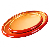 Plateau de service ovale en plastique de style japonais Koban pour Sukiyaki, banquet, sushi, snack, restaurant, présentation sur table