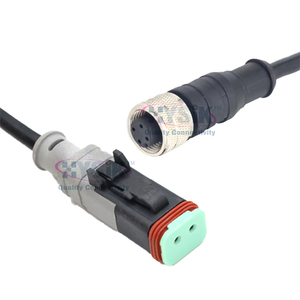 M12 macho para Deutsch Female Connector IP67 4 5 8 Posição CAN Bus Cabo de Extensão para Transporte - Product Image 2