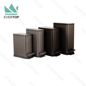 PD-S03 Mini Slient đóng 7L 15L đạp <span class=keywords><strong>bin</strong></span> Slim đạp Thùng rác có thể hình chữ nhật đạp <span class=keywords><strong>bin</strong></span> <span class=keywords><strong>18L</strong></span> phòng tắm chân mở Thùng rác không gỉ - Product Image 2