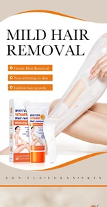 Crème éclaircissante pour l'épilation, formule douce à la vitamine C pour les poils des aisselles et des jambes, à base de produits chimiques, sans irritation - Product Image 5