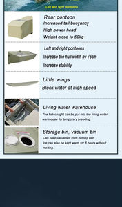 Barco de pesca plegable de plástico popular alto 2025 a bajo precio a la <span class=keywords><strong>venta</strong></span> de 2,5 m a 5,5 m, motor fuera de borda - Product Image 6