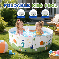 Piscine pliable non gonflable pour enfants et adultes, piscine portable en PVC pour l'extérieur, piscine pour bébés