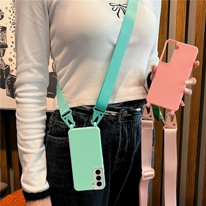เคสซิลิโคน S25 Ultra พร้อมสายคล้องคอ, เคสโทรศัพท์มือถือแบบสายคล้องไหล่สำหรับผู้หญิงและเด็กผู้หญิง สำหรับ Samsung S25 Ultra - Product Image 2
