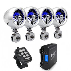<span class=keywords><strong>Amplificatore</strong></span> Esterno SHARK per Moto a <span class=keywords><strong>4</strong></span> <span class=keywords><strong>Canali</strong></span> ad Alta Potenza con Bluetooth, Risposta in Frequenza 20Hz-20kHz, Modello OLIVER 6800N90 - Product Image 5