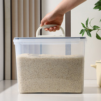Conteneurs de stockage de nourriture en vrac en plastique extra-larges de 11 L sans BPA, étanches à l'air, pour la farine, le sucre, le riz, les céréales, l'organisation du garde-manger