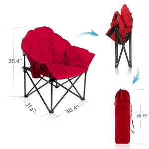 Bolsa de transporte ultraligera, sofá, silla acolchada de gran tamaño, ocio, cómoda, plegable, estable, para acampar