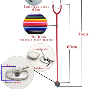 Estetoscopio multifuncional de doble tubo, estetoscopio especial de exportación transfronteriza, tubo de estetoscopio multicolor - Product Image 3