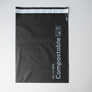 Custom logo Black Ecommerce Clothing Packaging Mailing <b>Bags</b> Eco-friendly Biodegradable Shipping Envelope <b>Plastic</b> Package <b>Bags</b> - Product Image 3