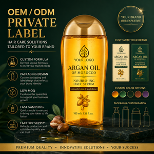 New Generation Moisture Lock Lightweight Softening Improve Frizz Hair Botanical Serum Moroccan Argan Oil Nourishing Hair Oil - Product Image 3