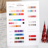 Set de Esmalte de Uñas Vegano de Marca Privada AS 120 Colores, Esmalte de Gel Semipermanente de 15 ml, Kit de Barniz de Uñas