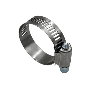 Abrazaderas de manguera de engranaje helicoidal de tipo americano ajustables de acero semiinoxidable de 12,7mm - Product Image 6