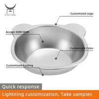 Bols détachables d'eau de nourriture pour animaux de compagnie d'acier inoxydable d'usine avec le support incliné de plate-forme de preuve