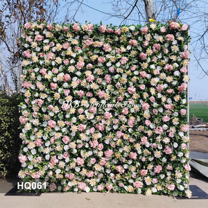Cortina de Pared de Rosas Artificiales Realistas de Seda con Tela Impermeable para Decoración de Bodas - Tamaño Personalizable - Product Image 2