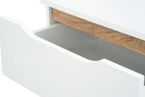 Scandinavian <b>White</b> Colour MANDO Side <b>Table</b> for Modern Room Versatility and Functional <b>Bedside</b> Storage for Kids Bedroom - Product Image 5