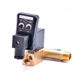 Pneumatic Timer Electronic Timed Automatic Auto Drain Valve For Air Compressor,Opt Water 1/2'' Electrical Drain Solenoid Valve