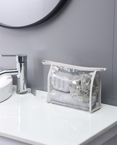 Promotional Wholesale Low MOQ Waterproof Transparent PVC Makeup Bag Travel Storage Bag <strong>Women</strong> Cosmetic <strong>Washbag</strong> with Toiletries - Product Image 3