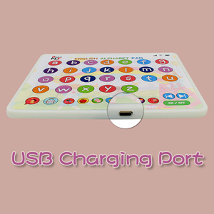 Almohadilla de máquina de aprendizaje para niños, tableta de juego inteligente educativa, música para niños, juguetes interactivos de aprendizaje ABC a granel - Product Image 3