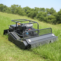 Nouvelle Tondeuse à Gazon Robotisée Télécommandée à Chenilles en Caoutchouc, Autotractée, avec Certification CE - Ventes Flash