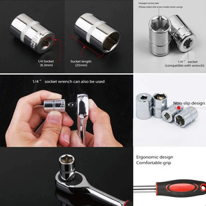12 Stuks 1/2 Inch Professionele Garage Reparatie Tool Set Metrische Impact Socket Ratelsleutel Aanpasbare Oem Verpakte Behuizing Gemaakt CR-V - Product Image 4