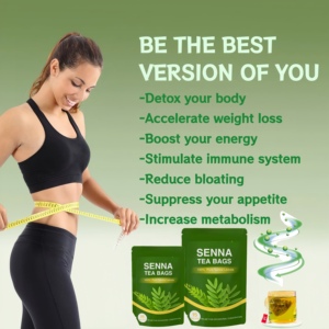 Meilleures tisanes amincissantes bio de Chine pour la perte de poids, la détoxification et le soulagement de la <span class=keywords><strong>constipation</strong></span>, avec du thé de feuilles de <span class=keywords><strong>séné</strong></span> - Product Image 4