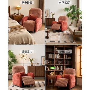 Sillón Reclinable Moderno Tipo Lazy Boy, Silla de Descanso Ajustable con Reposapiés para Sala de Estar, Muebles para el Hogar - Product Image 6