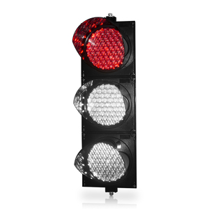 Lampu Rambu Lalu Lintas LED Tricolor 8 inci IP65 dengan Lensa Cobweb untuk Jalan Raya - Product Image 1