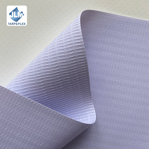 Jinlong Manufacturer Lona De Pvc Flex Canvas Vinyl Cold Laminated Flex Banner Raw <strong>Material</strong> <strong>Blue</strong> White Color - Product Image 4