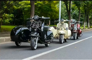 Motocicletta con sidecar CKD nera - Product Image 6