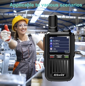 Binqi BQ-U6-8 POC 4G Talkie-walkie longue portée avec suppression du bruit, radio bidirectionnelle, interphone sans fil PTT mondial, carte SIM Gxin POC - Product Image 2
