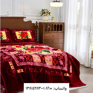 Manta de Raschel Lujosa para <span class=keywords><strong>Invierno</strong></span>, Tamaño King, Jacquard Tejido, <span class=keywords><strong>Cubrecama</strong></span> Cálido y Elegante para Dormitorio - Product Image 2