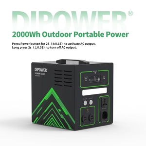 Station d'alimentation solaire MPPT à onde sinusoïdale pure 2000W avec batterie LiFePO4 pour voiture, maison et secours d'urgence portable - Product Image 3