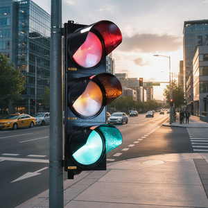 Semáforo LED de la Serie A de Ileritraffic, Rojo/Verde/Ámbar, 300 mm, Policarbonato UV Negro, Señalización Vial, Seguridad Vial - Product Image 3