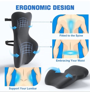 <span class=keywords><strong>Coussin</strong></span> de soutien lombaire respirant, best-seller, améliore le confort des travailleurs assis longtemps, soutien de la colonne vertébrale, <span class=keywords><strong>coussin</strong></span> ergonomique <span class=keywords><strong>cervical</strong></span> - Product Image 4