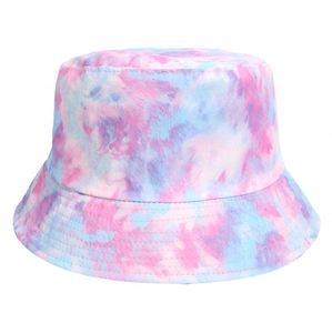 Painted Tie-dye Fisherman Hat, Men's and Women's Double-<b>sided</b> Hat, Outdoor Two-wear Sunshade Casual Basin Hat - Product Image 6