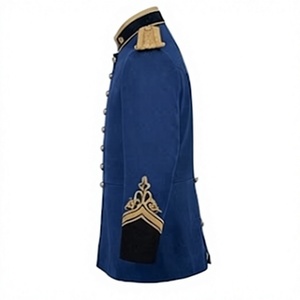 Tunique de cérémonie bleu foncé pour homme, style uniforme de parade, vêtement d'extérieur formel, service OEM - Product Image 4