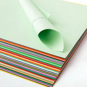 Wholesales110 150 180 230 gsm açık yeşil çift Gummed kağıt karton kağıt katlama tam sayfalar