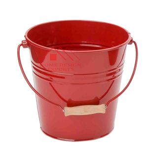 Home Decor Flower Planter <b>Bucket</b> Sturdy and Stylish Metal Handle Premium Pure Stainless Steel Galvanized Planter Best Seller - Product Image 6