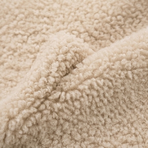 <span class=keywords><strong>Manteau</strong></span> court en laine pour <span class=keywords><strong>femme</strong></span>, en fausse fourrure duveteuse, col en V, boutons recouverts de tissu, deux poches plaquées, coupe ample, vêtement d'extérieur d'hiver noir - Product Image 5