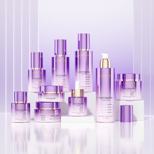 Emballage de luxe sur mesure pour soins de la peau, flacons de sérum pour le corps rose de 50 à 100 ml avec pompe - Product Image 3