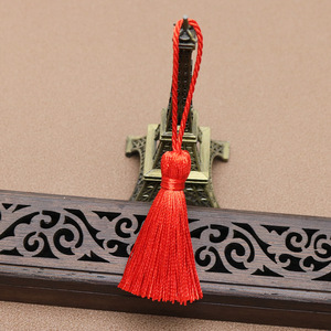 Pendentifs et breloques de mode faits main DIY en polyester lisse anti-plis de 5 cm avec pompon pour lanière, autres petits lanières - Product Image 3