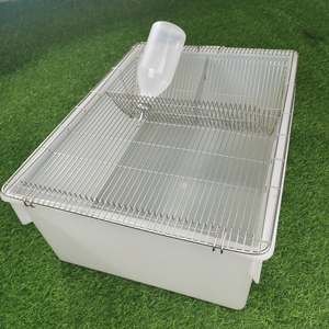 Cage à rats en polypropylène pour usage en laboratoire avec couvercle en fil d'acier inoxydable pour la <span class=keywords><strong>recherche</strong></span> et l'élevage animale - Product Image 1