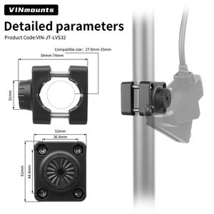 Real-Time Adjustable Single Clamp for Sonar <b>Devices</b> Garmin Livescope LVS32 Only VIN-JT-LVS32 - Product Image 4