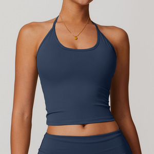 <span class=keywords><strong>Camiseta</strong></span> corta sin mangas de verano de talla grande con <span class=keywords><strong>escote</strong></span> redondo personalizado de tela suave para mujer - Product Image 6
