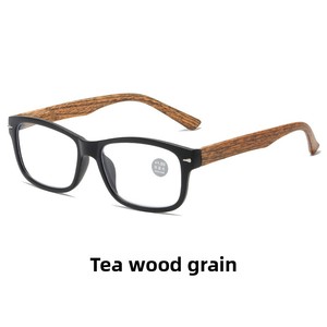 Wholesale Custom Logo <strong>Reading</strong> <strong>Glasses</strong> Anti Blue Light Spring Hinge Retro Wood Pattern Frame Prescription Readers for Women Men - Product Image 5