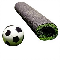 Gazon artificiel PE haute résilience, haute densité, ignifuge et imperméable, type remplissage, pour terrains de sport, stades de football en extérieur