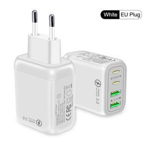 Adaptateur de charge rapide magnétique 4-en-1 QC3.0, 1 port USB + 1 port Type-C, ignifuge, 0,5 A, charge simultanée de 2 téléphones portables, écouteurs - Product Image 6