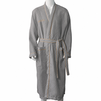Peignoir absorbant en tissu gaufré pour hôtel et spa, avec logo personnalisé, col kimono, unisexe, ceinturé, épais, pour les vacances et les centres de bien-être