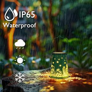 Lanternes solaires en forme de lapin, lumières d'extérieur, imperméables, décoration de jardin, lanterne en métal, décoration extérieure, LED suspendues pour la cour - Product Image 2